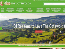 Tablet Screenshot of lovingthecotswolds.com